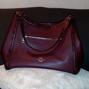 Purple coach bag